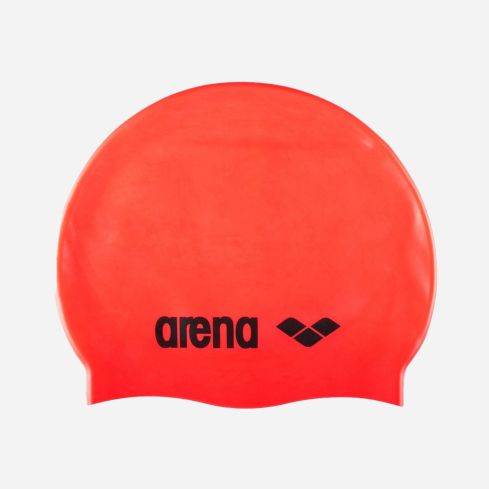 Arena Silikonkappe Classic fluo red/black