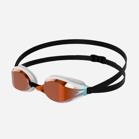 Speedo Schwimmbrille Fastskin Speedsocket 2 black/white/fire gespiegelt