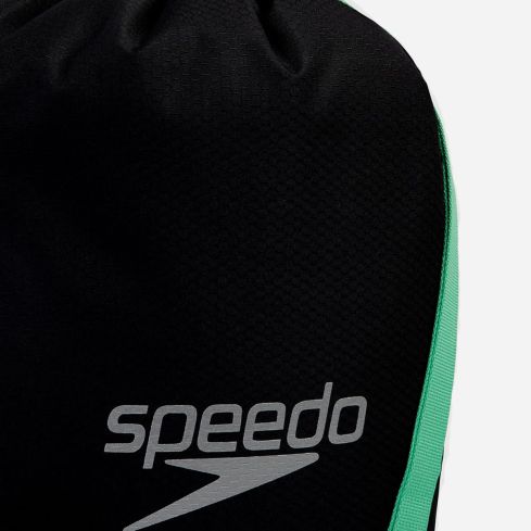 Speedo Pooltasche black/green glow